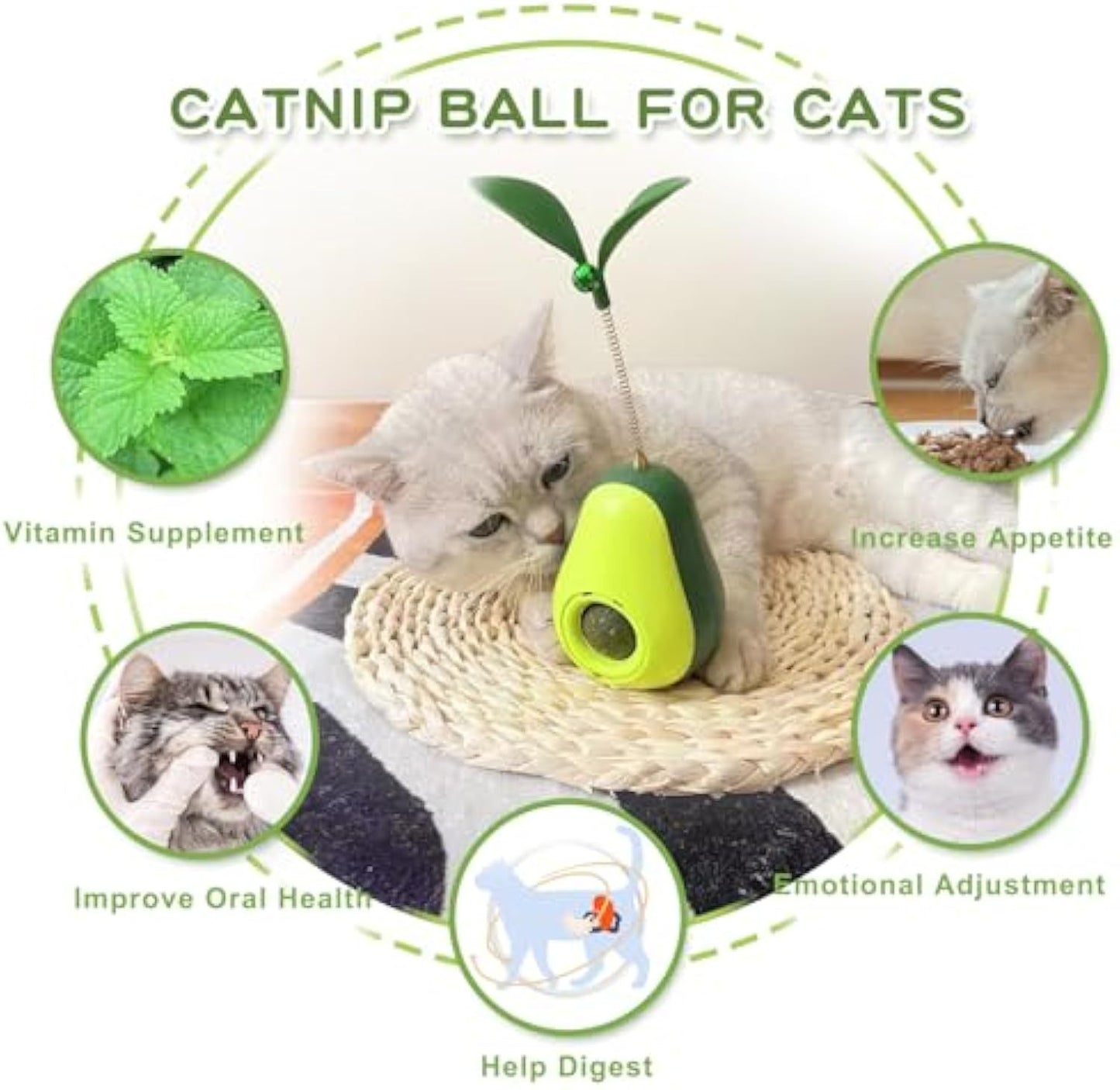 "Catnip Self-Grooming Corner Brush for Cats – 2-in-1 Toy & Massage"