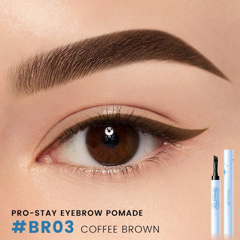 2-in-1 Waterproof Eyebrow Gel & Eyeliner – Long-Lasting 3D Brow Pomade Pencil | 3 Colors Available