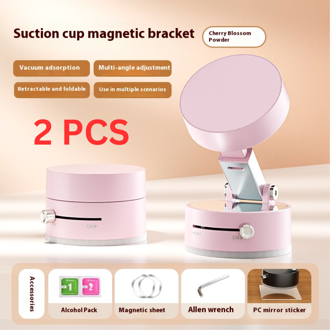 Foldable Magnetic Car Phone Mount – 360° Vacuum Suction with Hands-Free Navigation