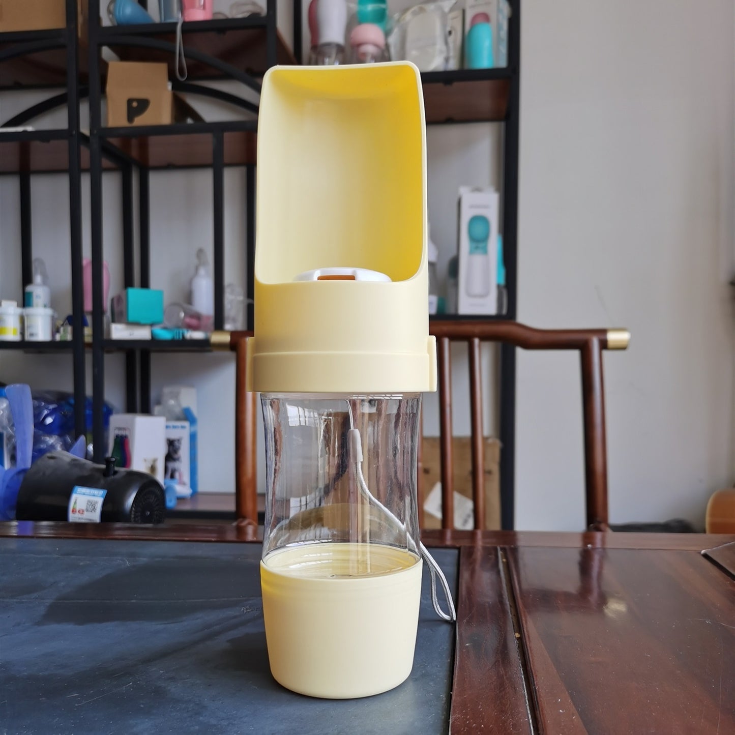 2-in-1 Travel Dog Water Bottle & Food Feeder – Portable Pet Dispenser for Outdoor Adventures