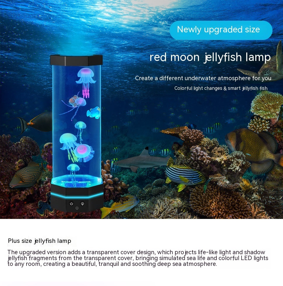 17-Color Changing Jellyfish Lava Lamp with Remote Control
