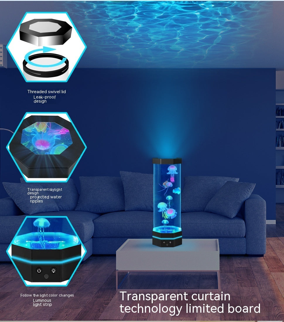 17-Color Changing Jellyfish Lava Lamp with Remote Control