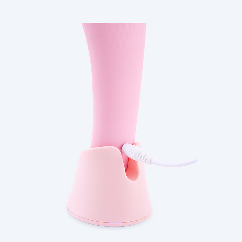 Electric Silicone Face Cleansing Brush, Vibration Heating