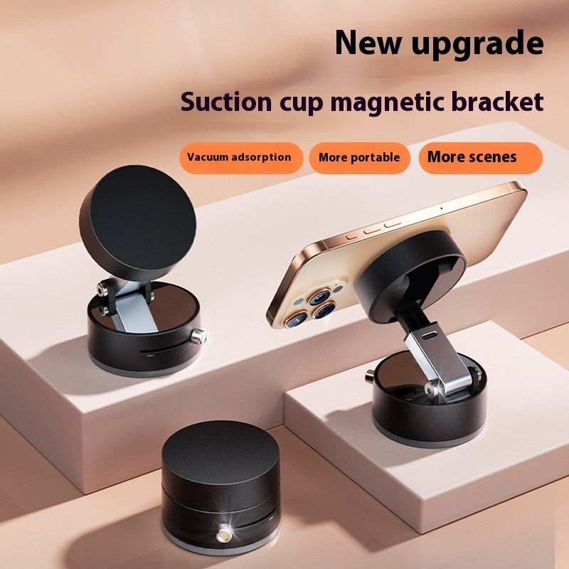 Foldable Magnetic Car Phone Mount – 360° Vacuum Suction with Hands-Free Navigation