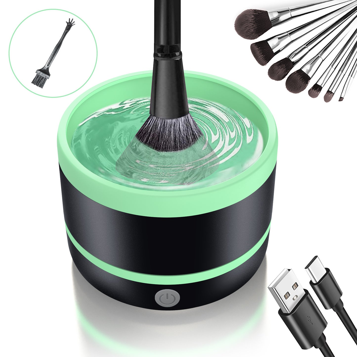 Electric Cosmetic Brush Cleaning Device Type-c Suit Beauty Tools CXJ