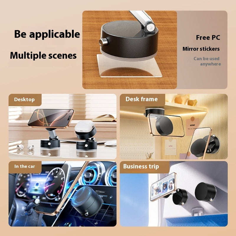 Foldable Magnetic Car Phone Mount – 360° Vacuum Suction with Hands-Free Navigation