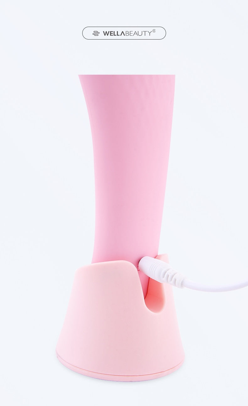 Electric Silicone Face Cleansing Brush, Vibration Heating