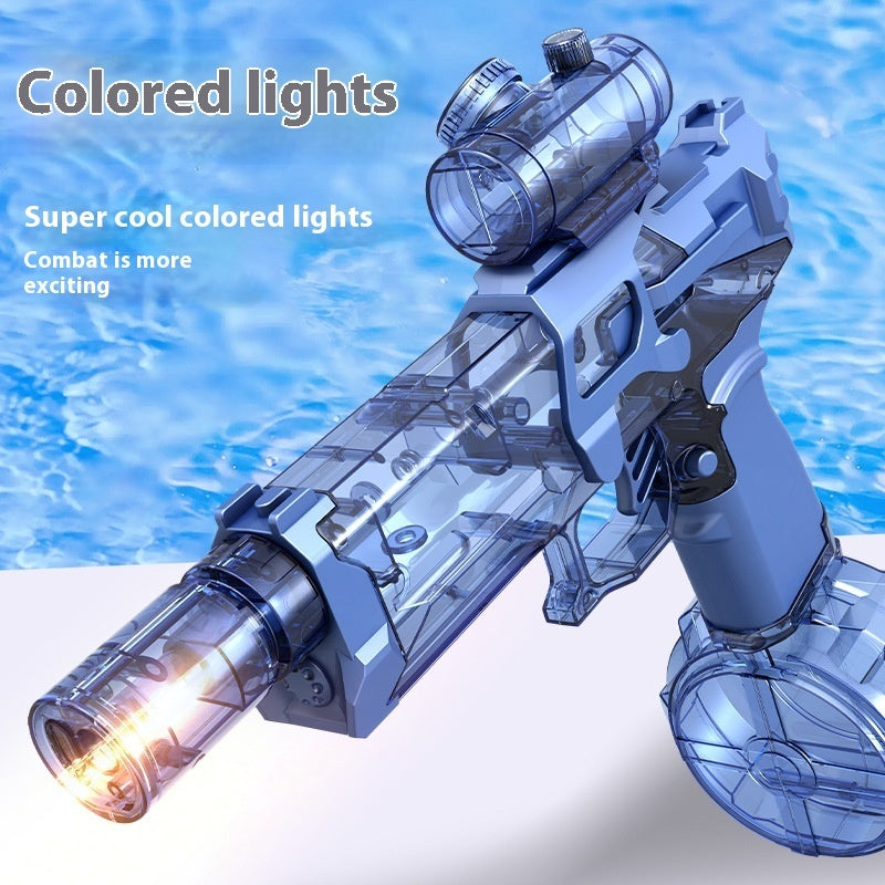 Fire Rat Electric Water Pistol – USB‑Rechargeable LED Spray Gun