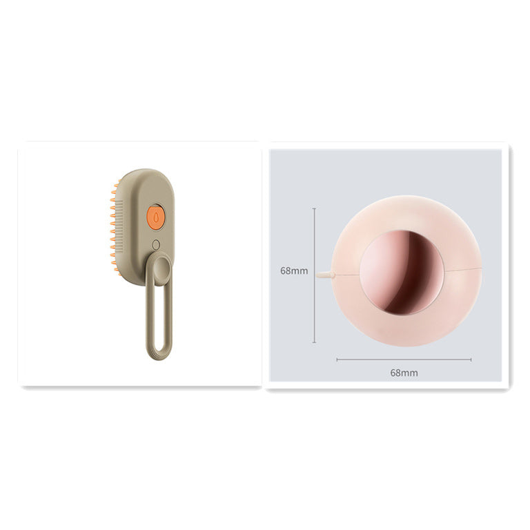 3-in-1 Electric Pet Steam Brush – Grooming, Massage & Hair Removal