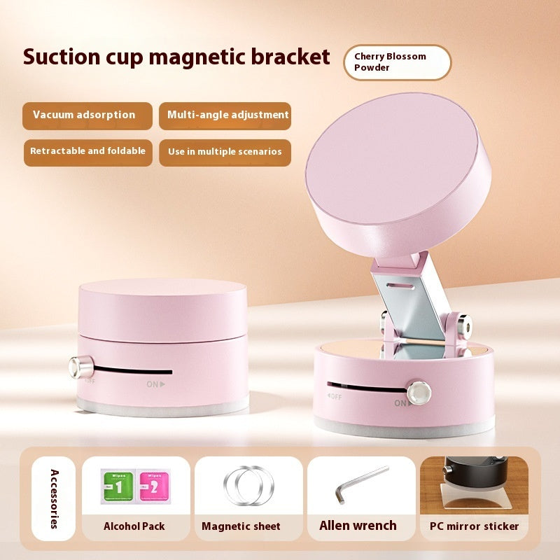 Foldable Magnetic Car Phone Mount – 360° Vacuum Suction with Hands-Free Navigation