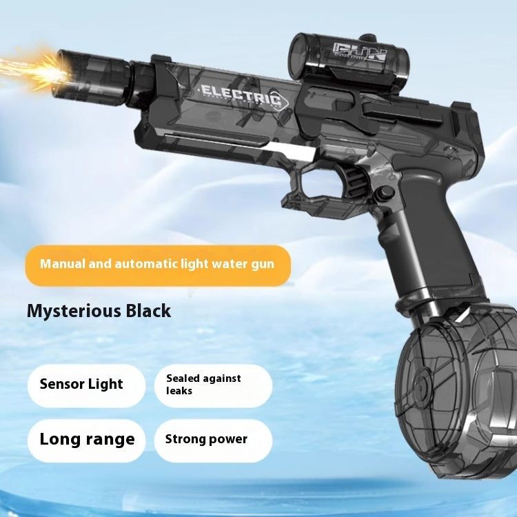 Fire Rat Electric Water Pistol – USB‑Rechargeable LED Spray Gun