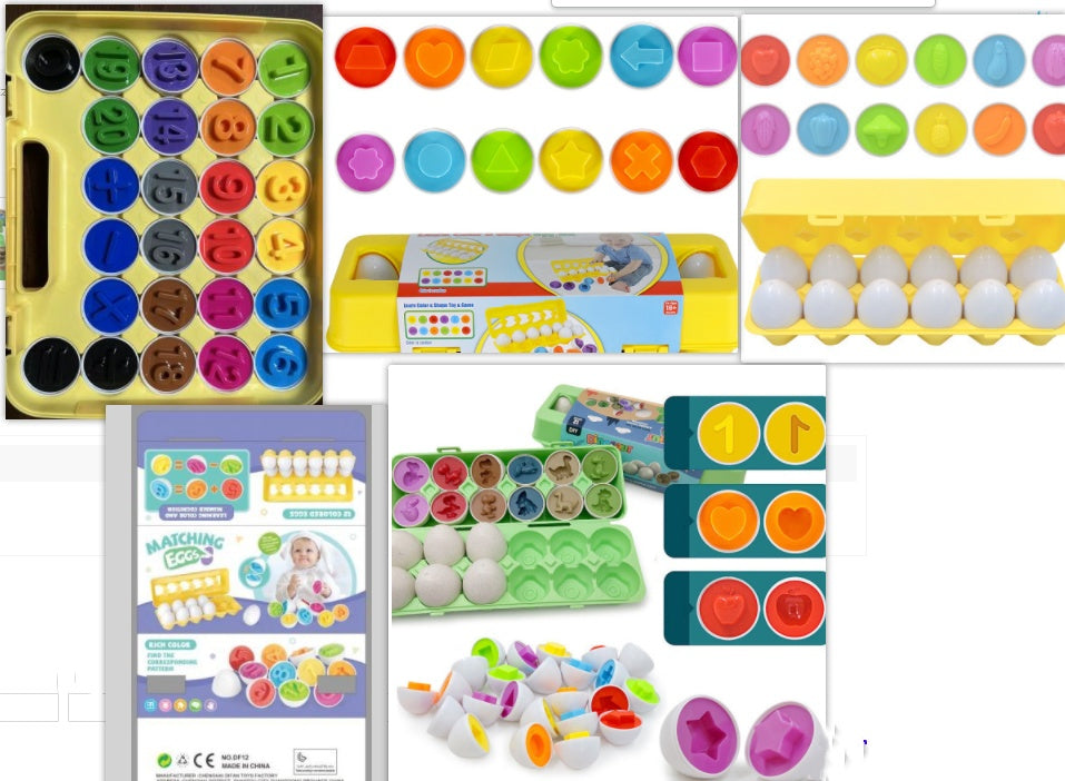 Montessori Smart Egg Shape Sorter & Learning Toy for Toddlers
