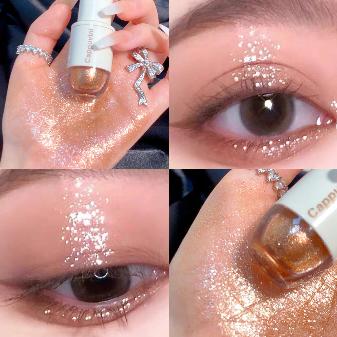 Cubs Bowling Liquid Eyeshadow & Highlighter – Shimmer Duo for Eyes and Glow | Long-Lasting & Lightweight Formula