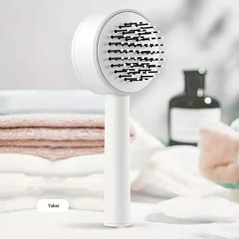 3D Air Cushion Self-Cleaning Hair Brush – Anti-Static Massager for Women