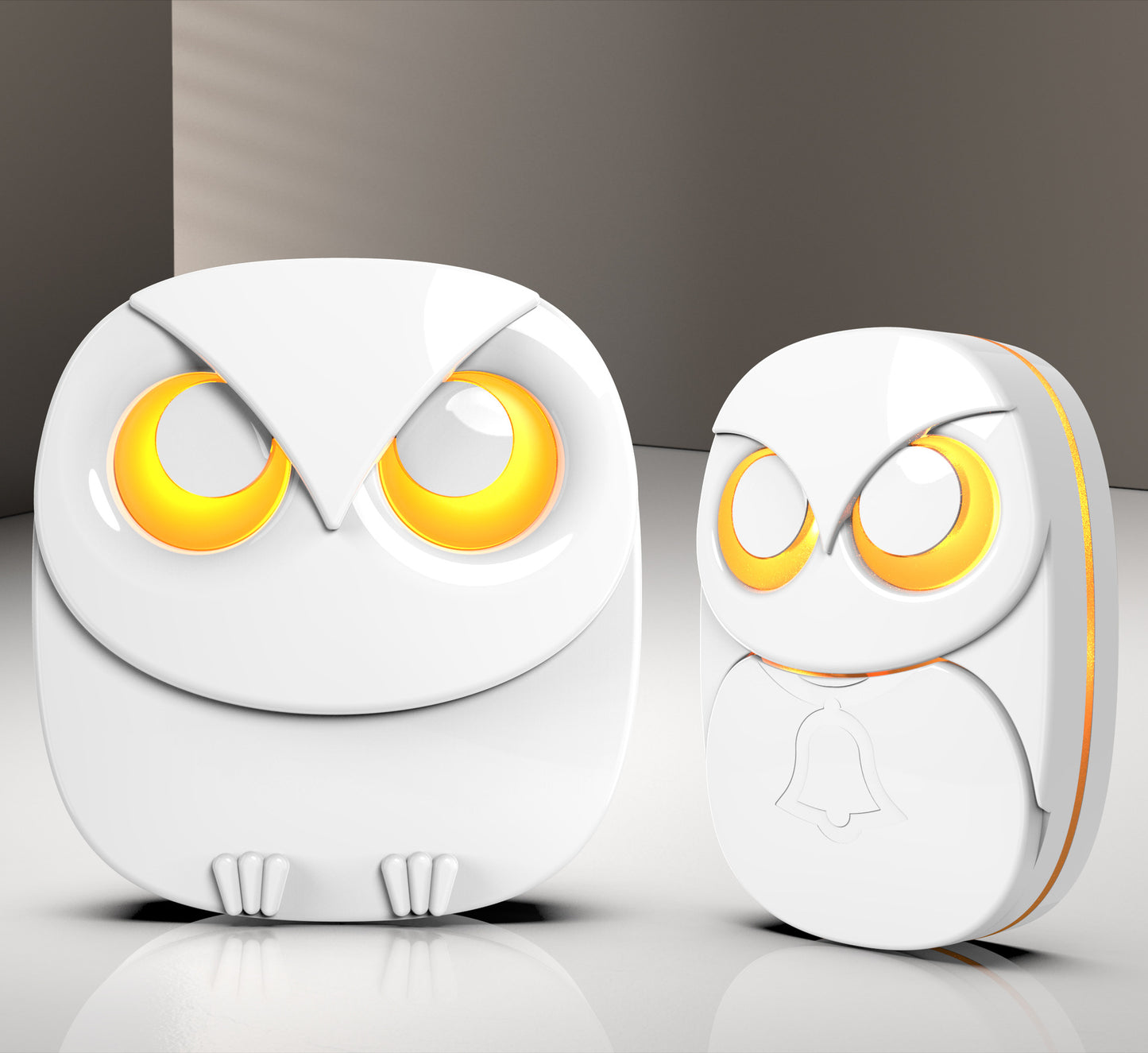 Owl Design Long-Distance Wireless Music Doorbell