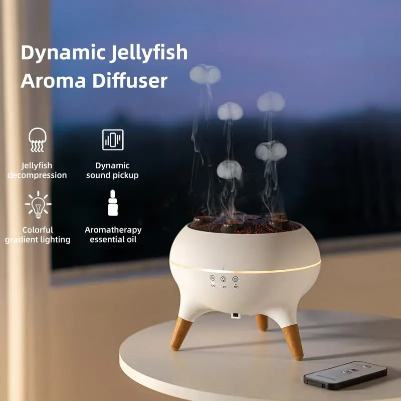 Jellyfish Night Light Humidifier Diffuser