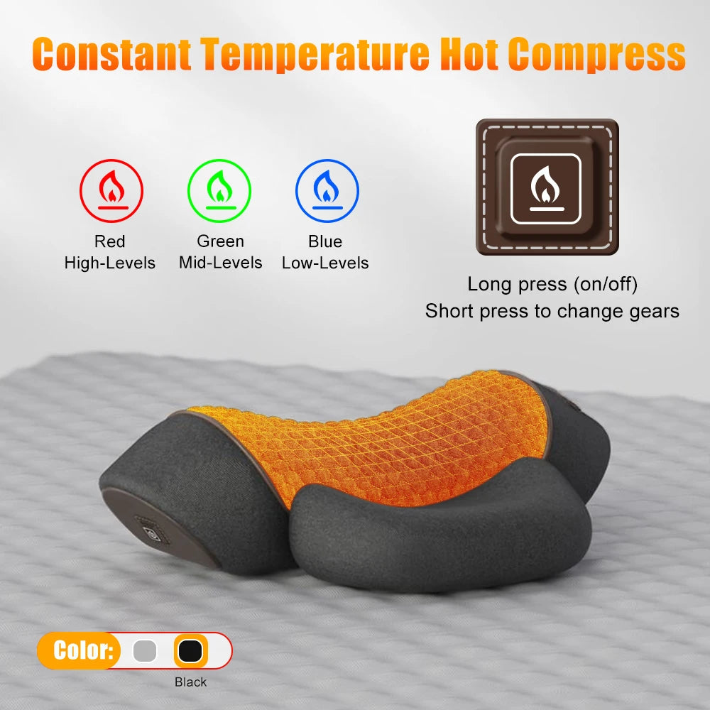 TheraNeck™ Heated Cervical Massager Pillow – Spine & Sleep Support
