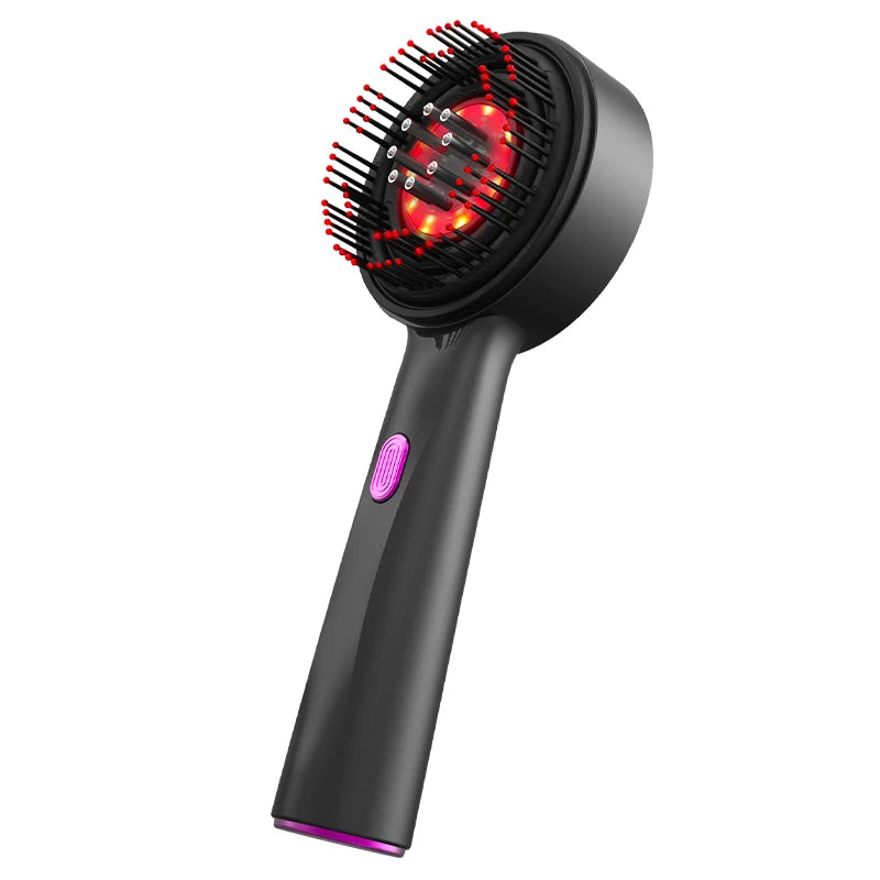 HairGlow™ Electric Scalp Massager Comb – Red Light & Anti-Hair Loss Therapy