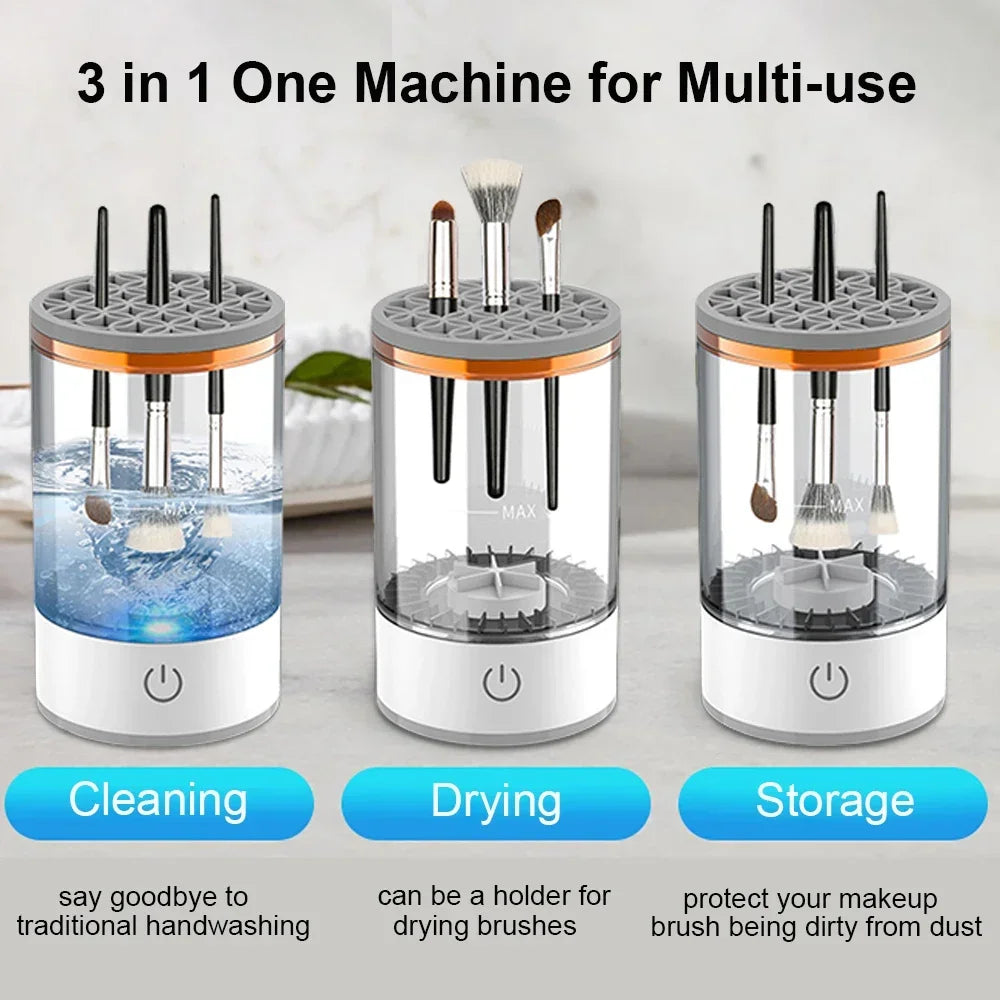 Electric Makeup Brush Cleaner – Rechargeable & Automatic