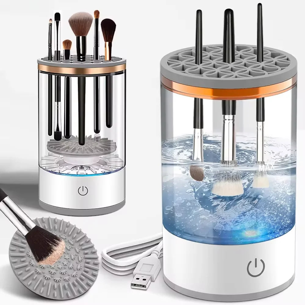 Electric Makeup Brush Cleaner – Rechargeable & Automatic