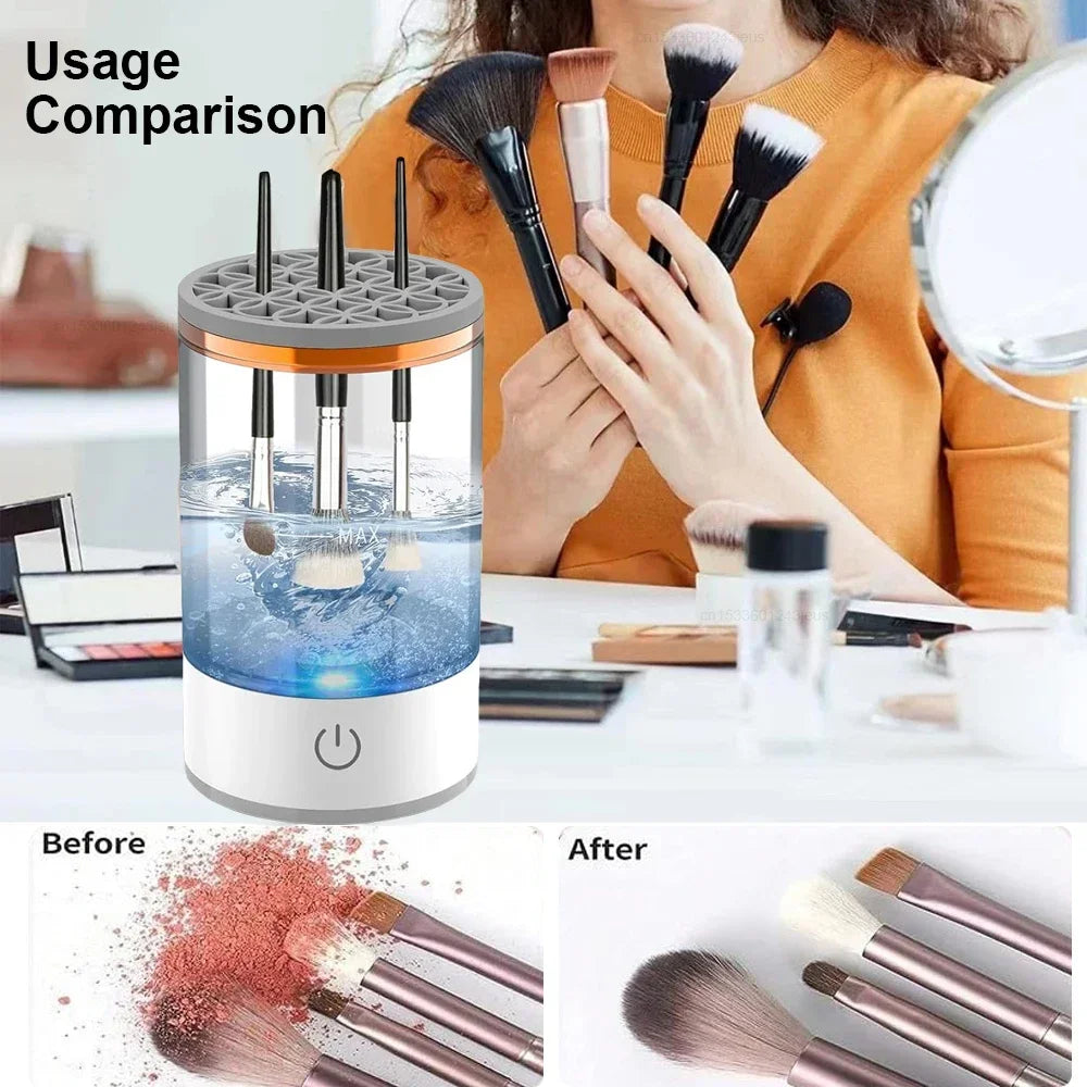 Electric Makeup Brush Cleaner – Rechargeable & Automatic
