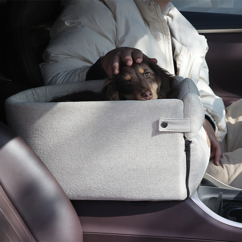 Car Dog Seat Bed – Portable Pet Carrier for Small Dogs & Cats