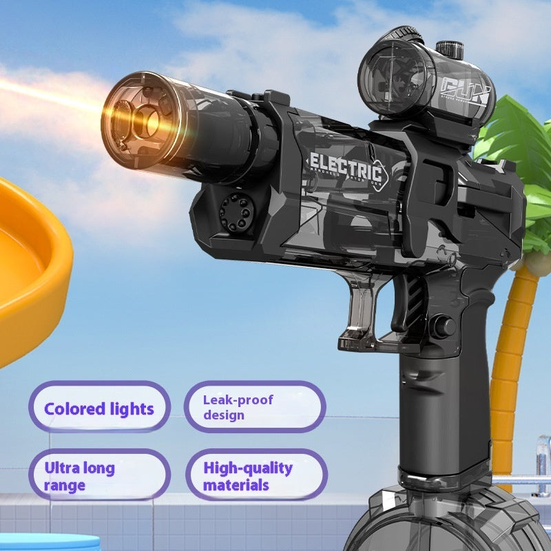 Fire Rat Electric Water Pistol – USB‑Rechargeable LED Spray Gun