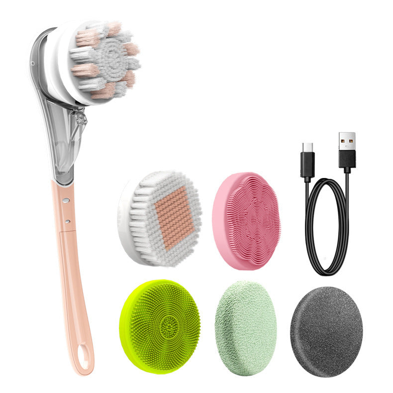 6-in-1 Electric Bath Brush – Full-Body Spa Cleaning Tool