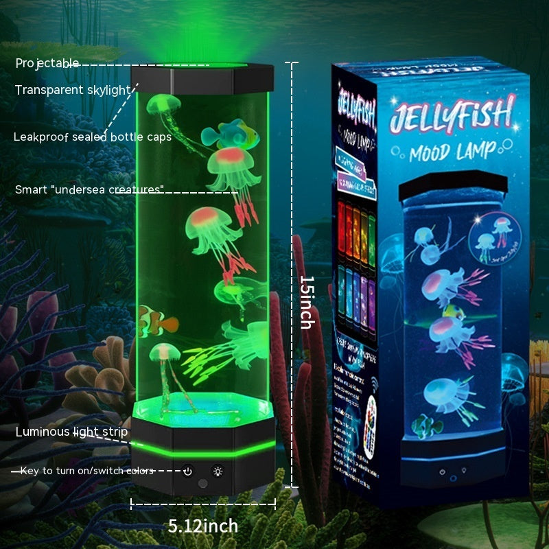 17-Color Changing Jellyfish Lava Lamp with Remote Control