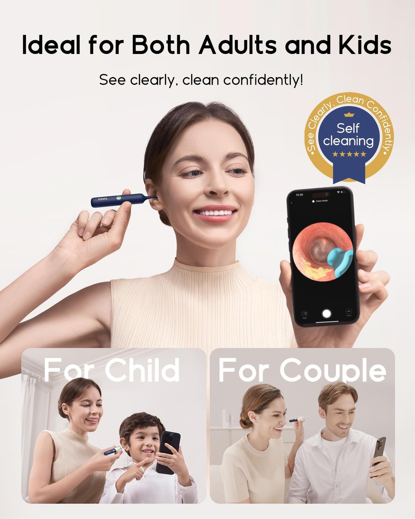 Smart Wireless Endoscope Ear Cleaning Tool