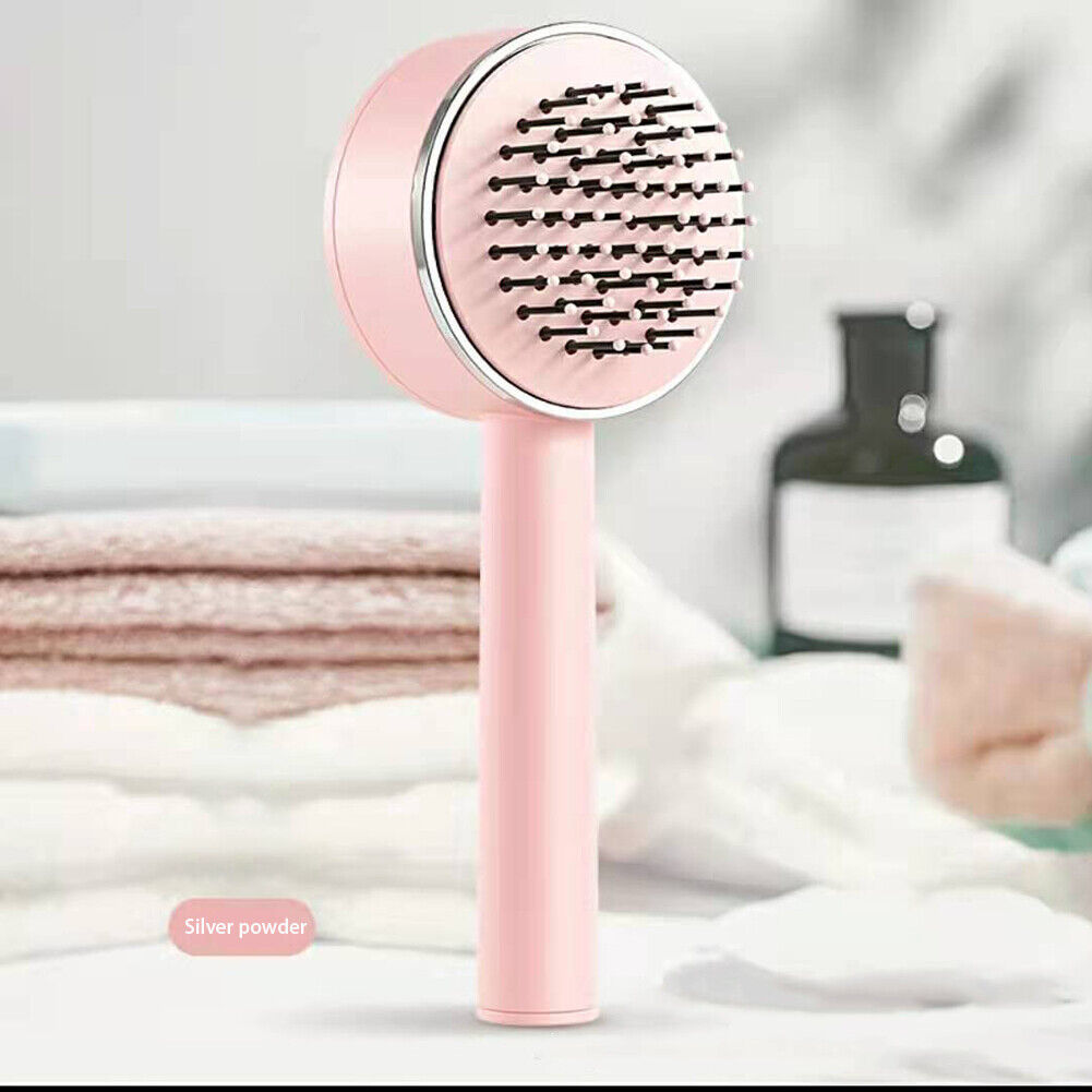 3D Air Cushion Self-Cleaning Hair Brush – Anti-Static Massager for Women
