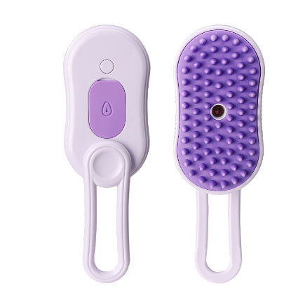 3-in-1 Electric Pet Steam Brush – Grooming, Massage & Hair Removal