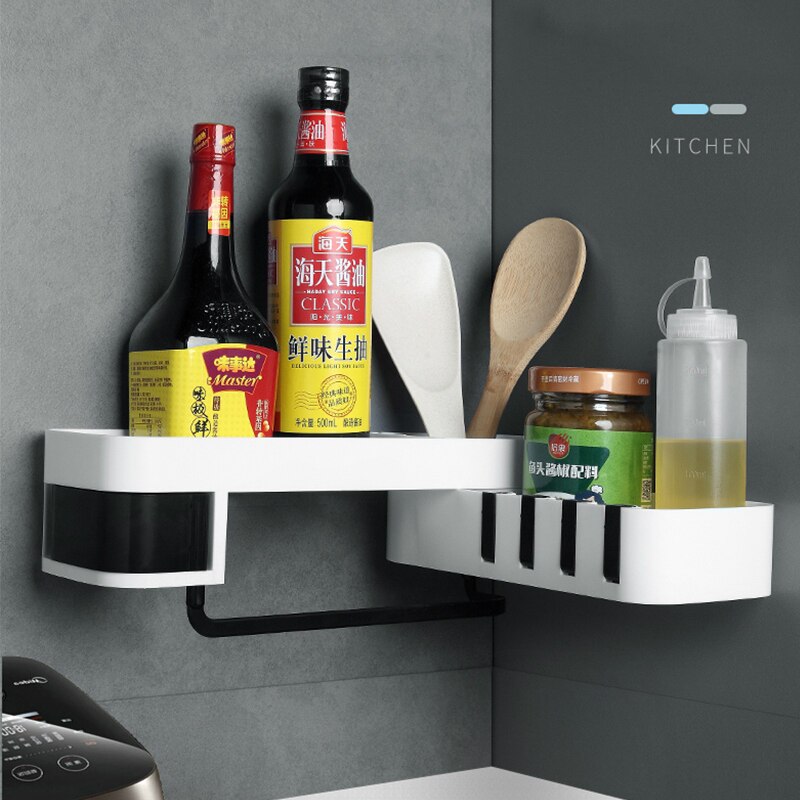 Bathroom Corner Shelf Nail-free Holder