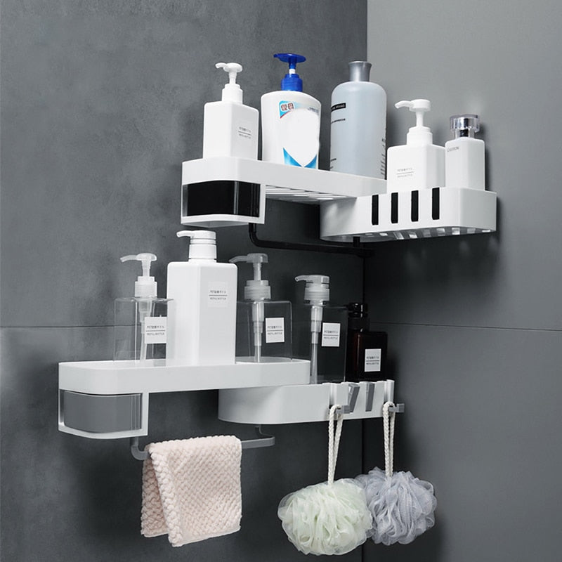Bathroom Corner Shelf Nail-free Holder