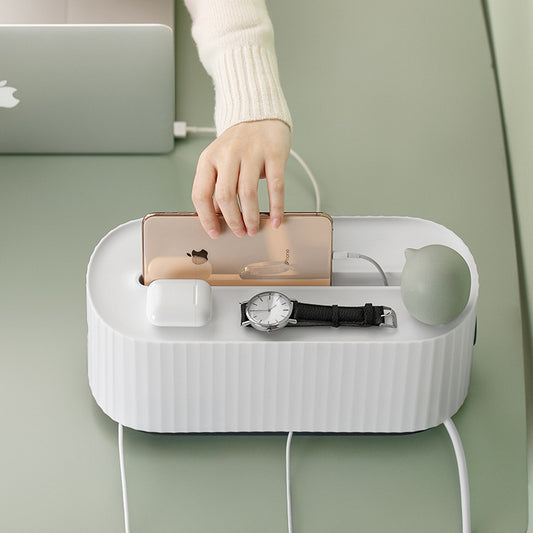 Electrical wire storage and organization box