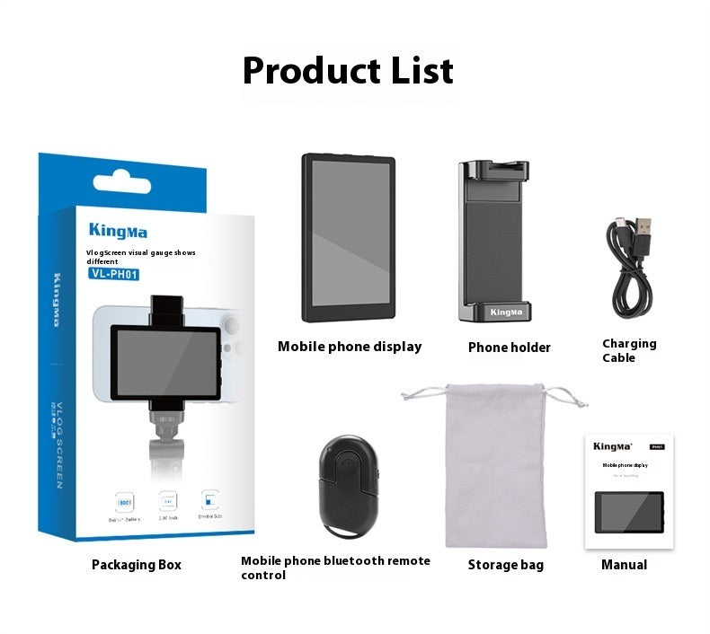 Selfie Monitor Screen for iPhone – Perfect for Vlogging, Live Streaming & Videos