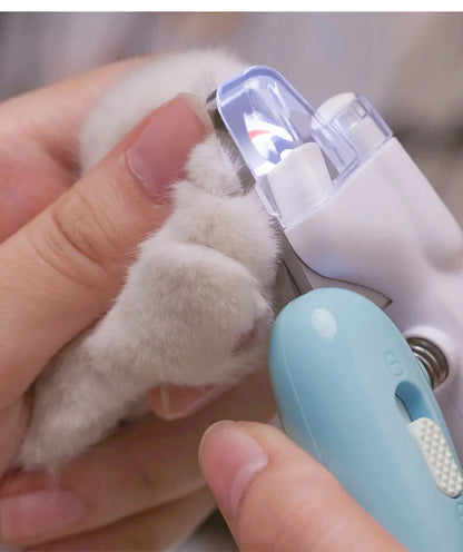 LED Electric Pet Nail Clippers – Dog & Cat Nail Grinder with Light for Safe Trimming