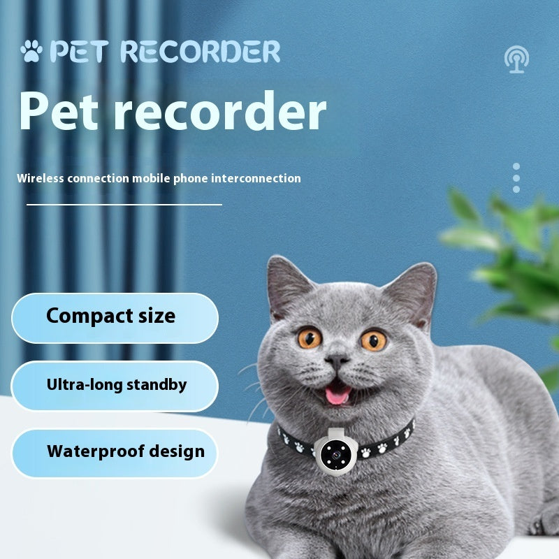 Pet Camera Collar with Motion Recording – Tracker & Action Cam for Dogs and Cats