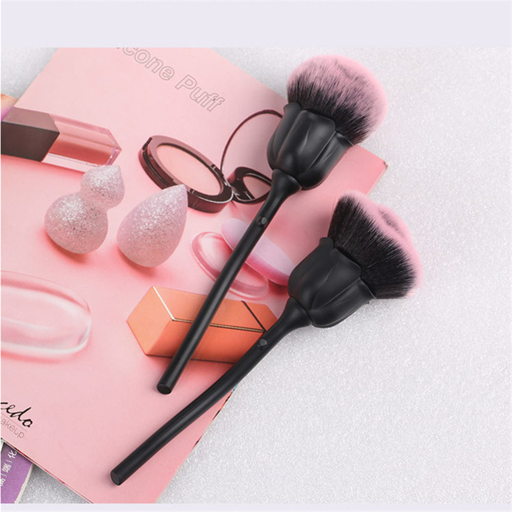 Rose Makeup Brush – Soft Blending & Powder Brush with Floral Handle