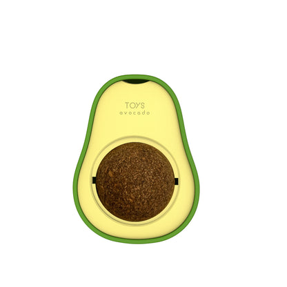 Avocado-shaped toy with 'TOYS avocado' branding on a white background