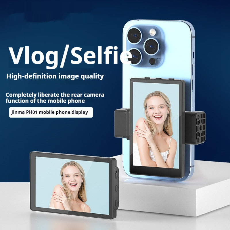 Selfie Monitor Screen for iPhone – Perfect for Vlogging, Live Streaming & Videos