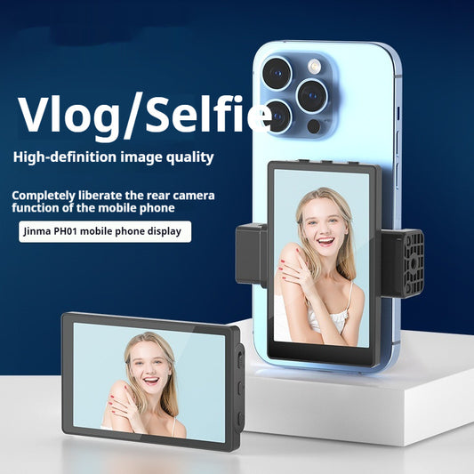 Selfie Monitor Screen for iPhone – Perfect for Vlogging, Live Streaming & Videos