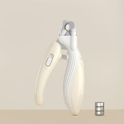 LED Electric Pet Nail Clippers – Dog & Cat Nail Grinder with Light for Safe Trimming