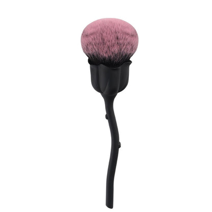 Rose Makeup Brush – Soft Blending & Powder Brush with Floral Handle