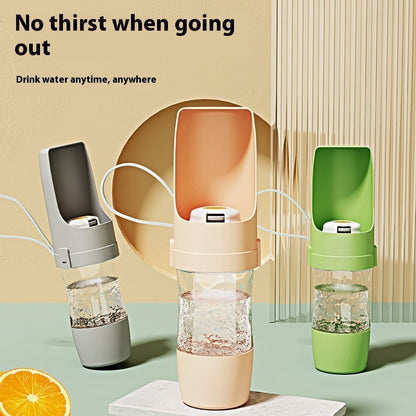 2-in-1 Travel Dog Water Bottle & Food Feeder – Portable Pet Dispenser for Outdoor Adventures