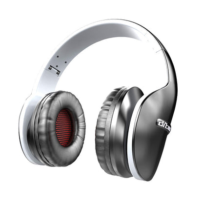 Wired Gaming Sports Headphones Headset -
Silver headphones with a visible brand logo on a white background