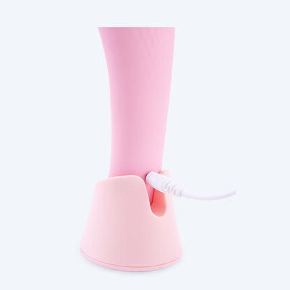 Electric Silicone Face Cleansing Brush, Vibration Heating