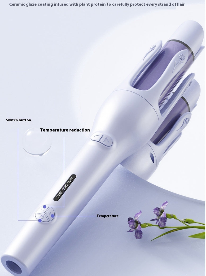 2-in-1 Automatic Hair Curler & Straightener – Fast-Heating Ceramic Styling Tool with Negative Ions
