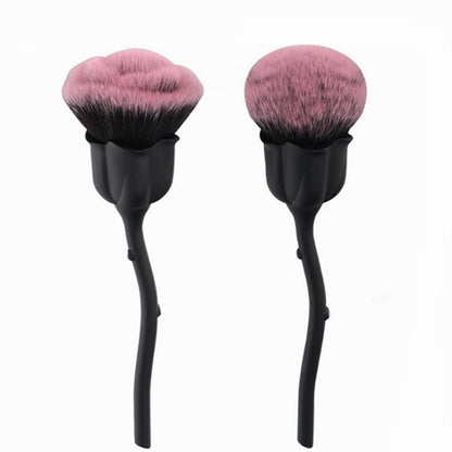 Rose Makeup Brush – Soft Blending & Powder Brush with Floral Handle