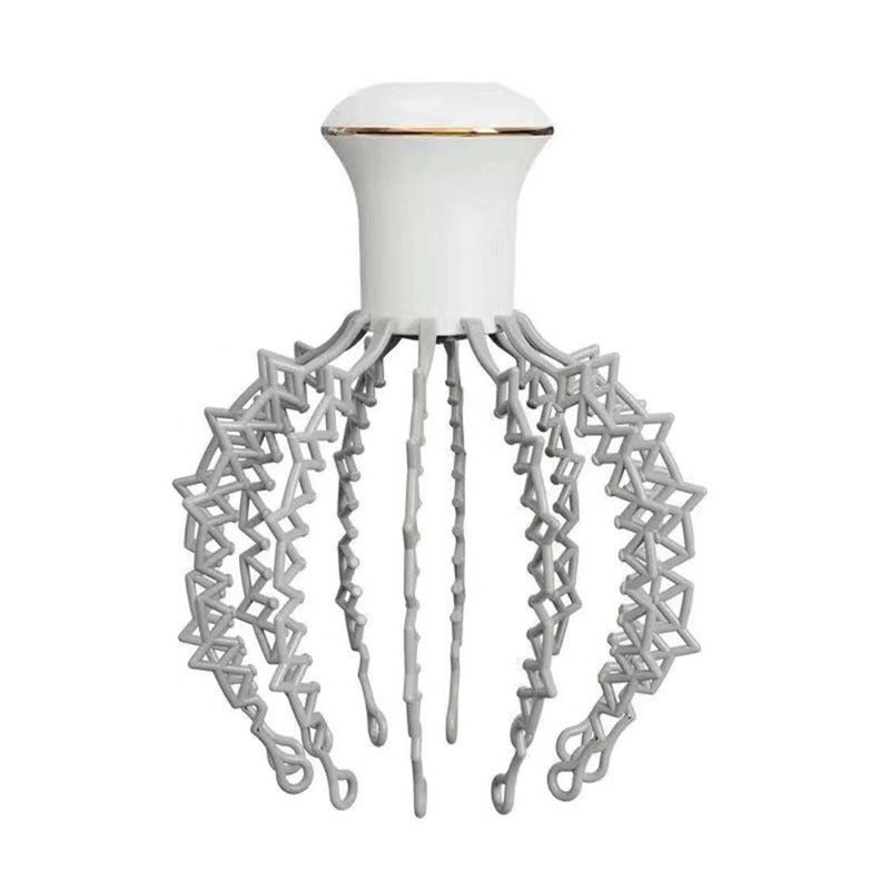  Electric Massagers Decorative lamp shaped like an octopus with a white top and gray tentacles on a white background